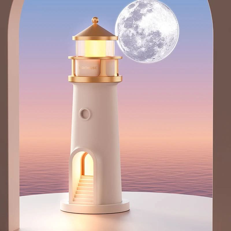 LumiLighthouse™ – Magisk nattlampa med månprojektion & sensor